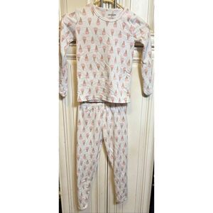 Rocky Kids 2 Piece Ice Cream Print Long Sleeve Pajama Set Multicolor Small